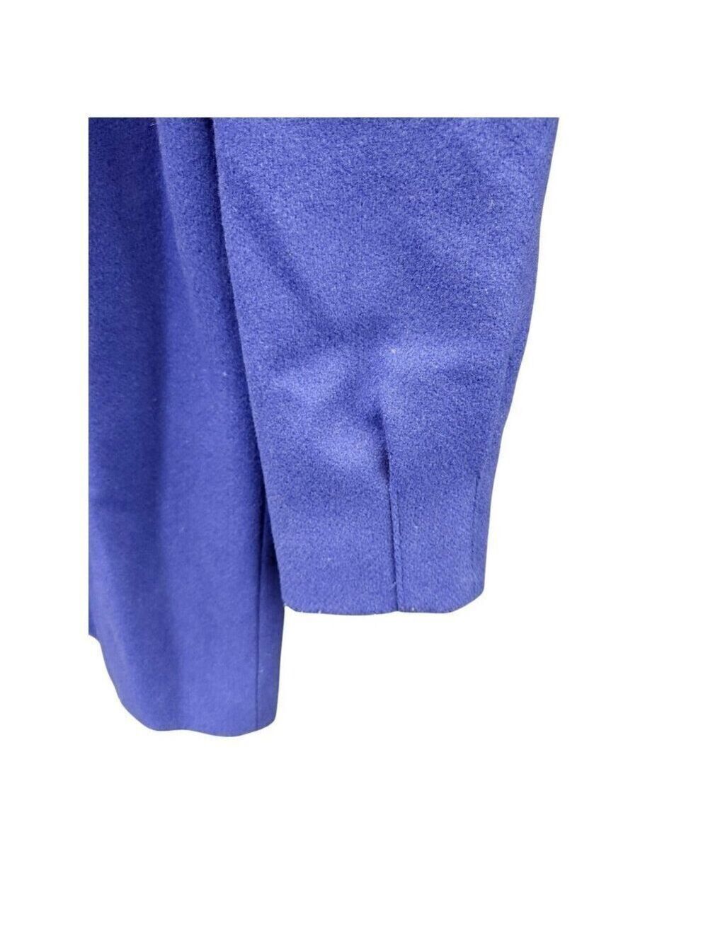 Vintage Royal Blue Union Made Wool Coat Size 9 Double-Breasted USA Made - Picture 13 of 13